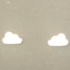 Tiny Stainless Steel Hypoallergenic Cloud Earrings
